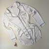 Chemise de nuit en satin " Blanche  "
