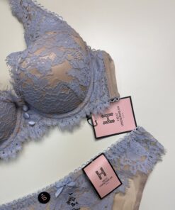 Alternative view of Ensemble 2 pcs - bleu gris - Push Up