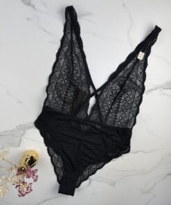 Body en dentelle Idole noir