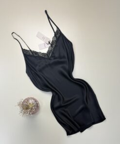 Nuisette ETAM Milky Noir en soie