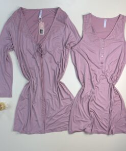 Alternative view of Nuisette peignoir  "Rose"