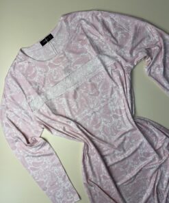 Alternative view of Chemise de nuit - rose à motif -