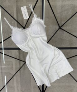Nuisette en satin " blanc "
