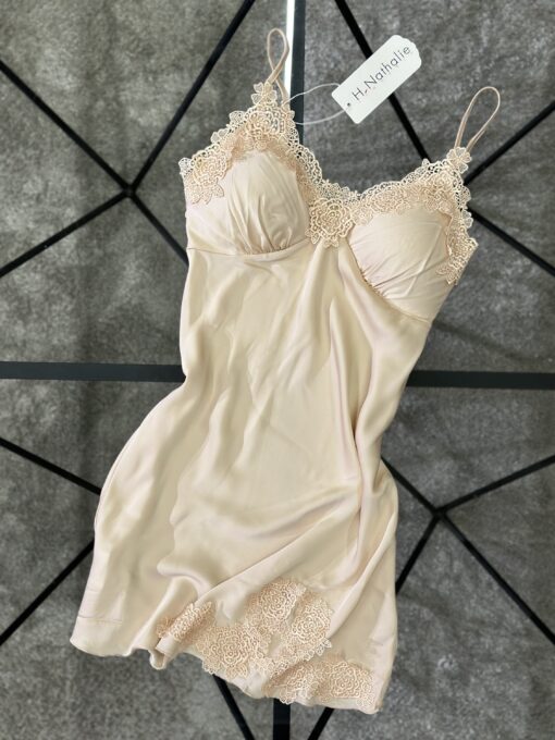 Nuisette  en satin " Champagne "