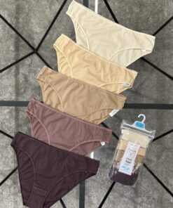 Alternative view of Pack de 5 culottes " Natural "