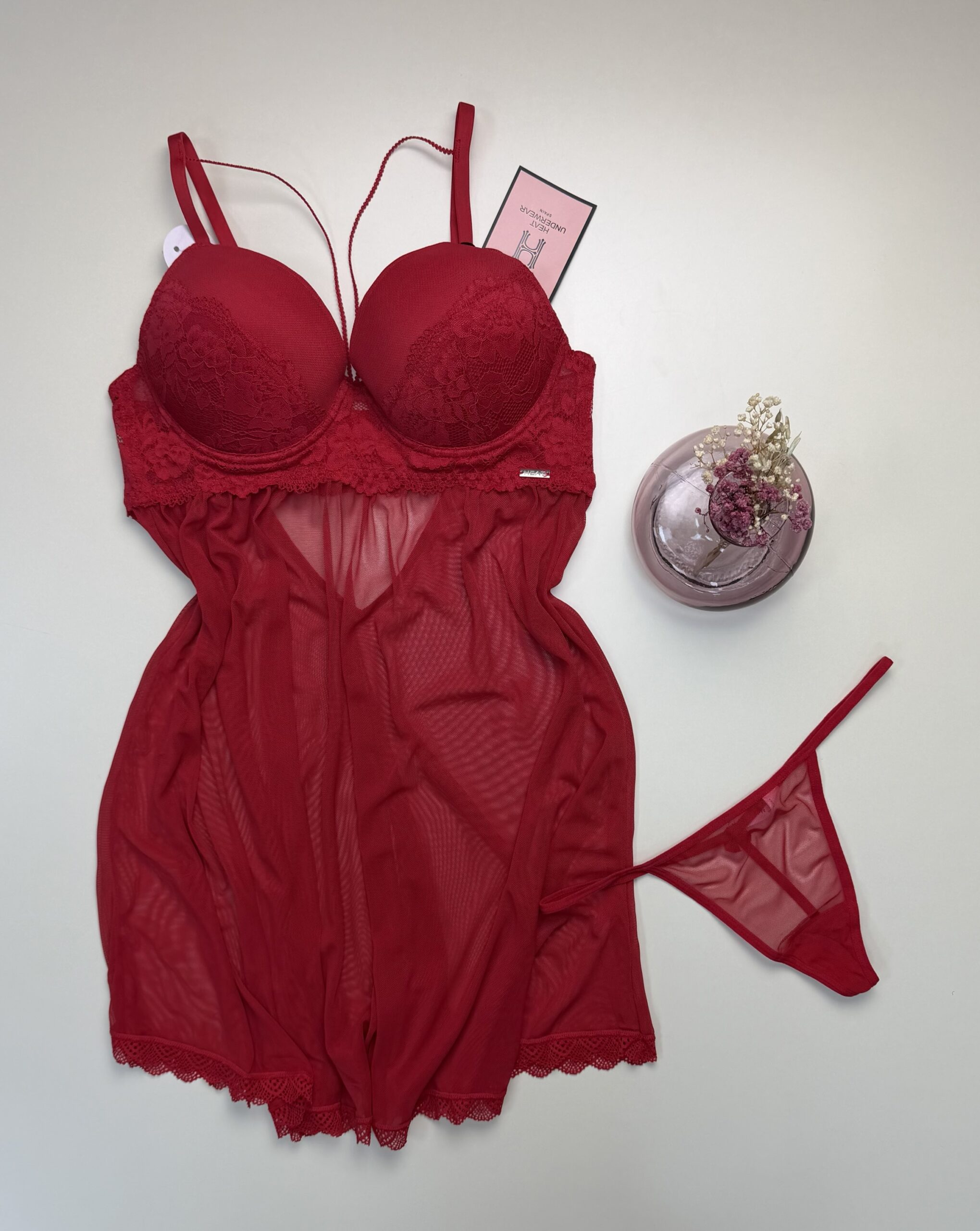 Nuisette - bas " ROUGE "