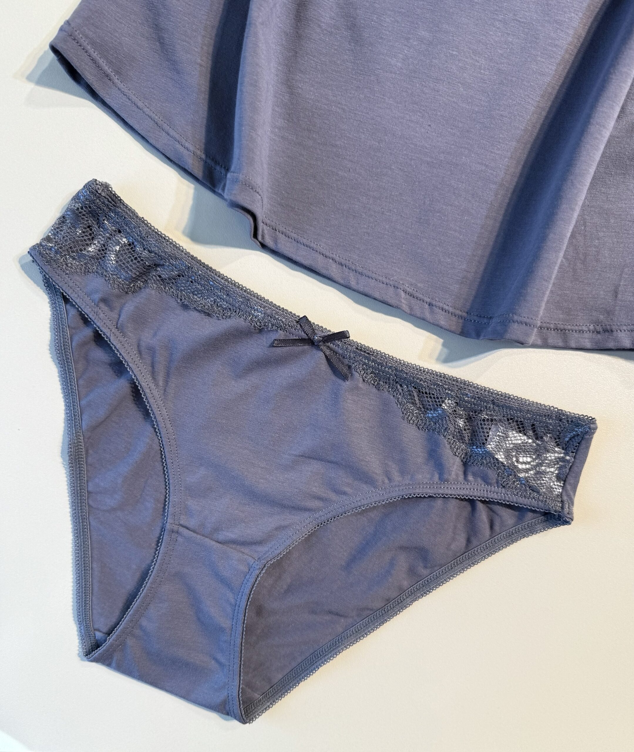 Tricot de peau + bas " Gris foncé  " – Image 2