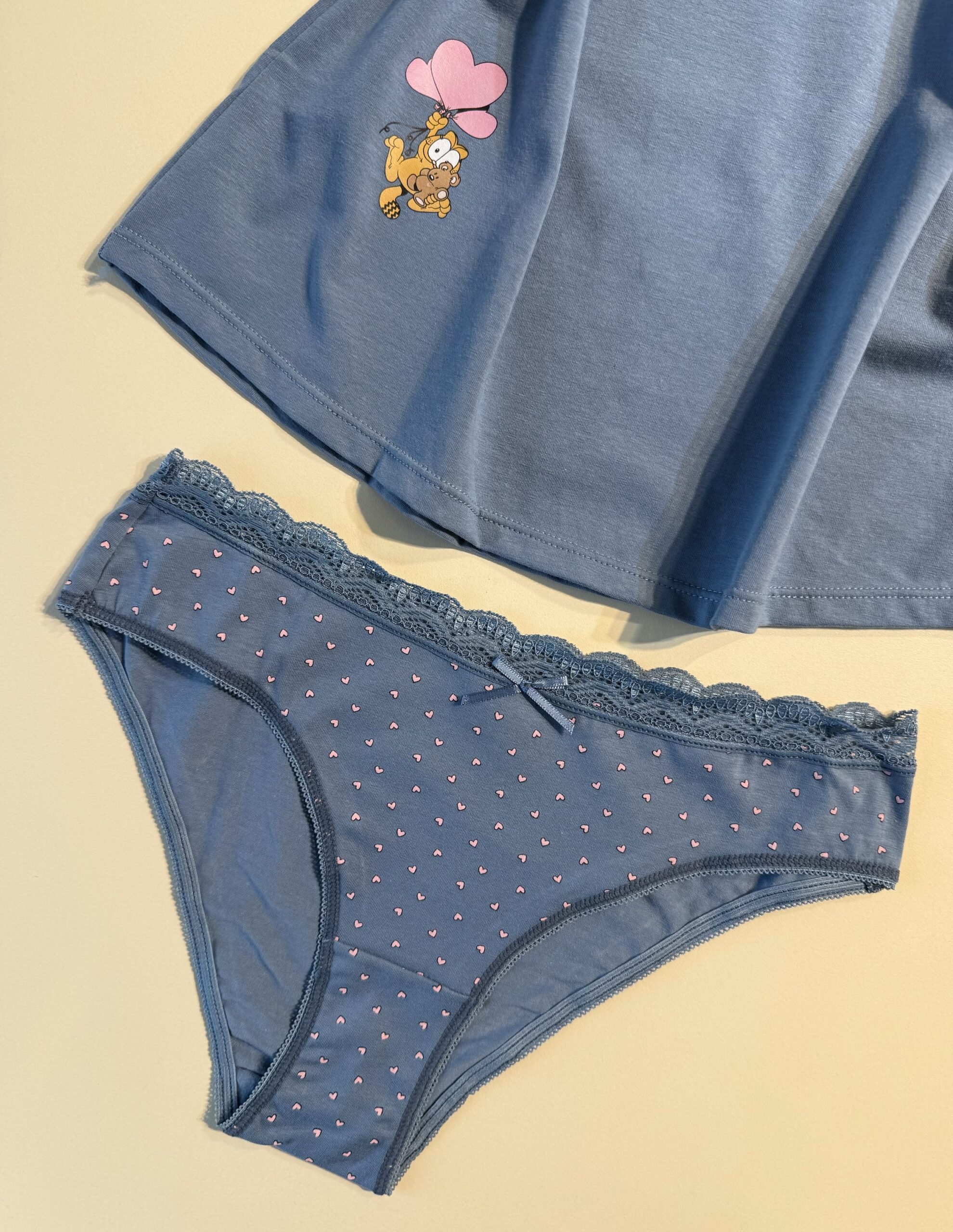 Tricot de peau + bas " BLEU " – Image 2