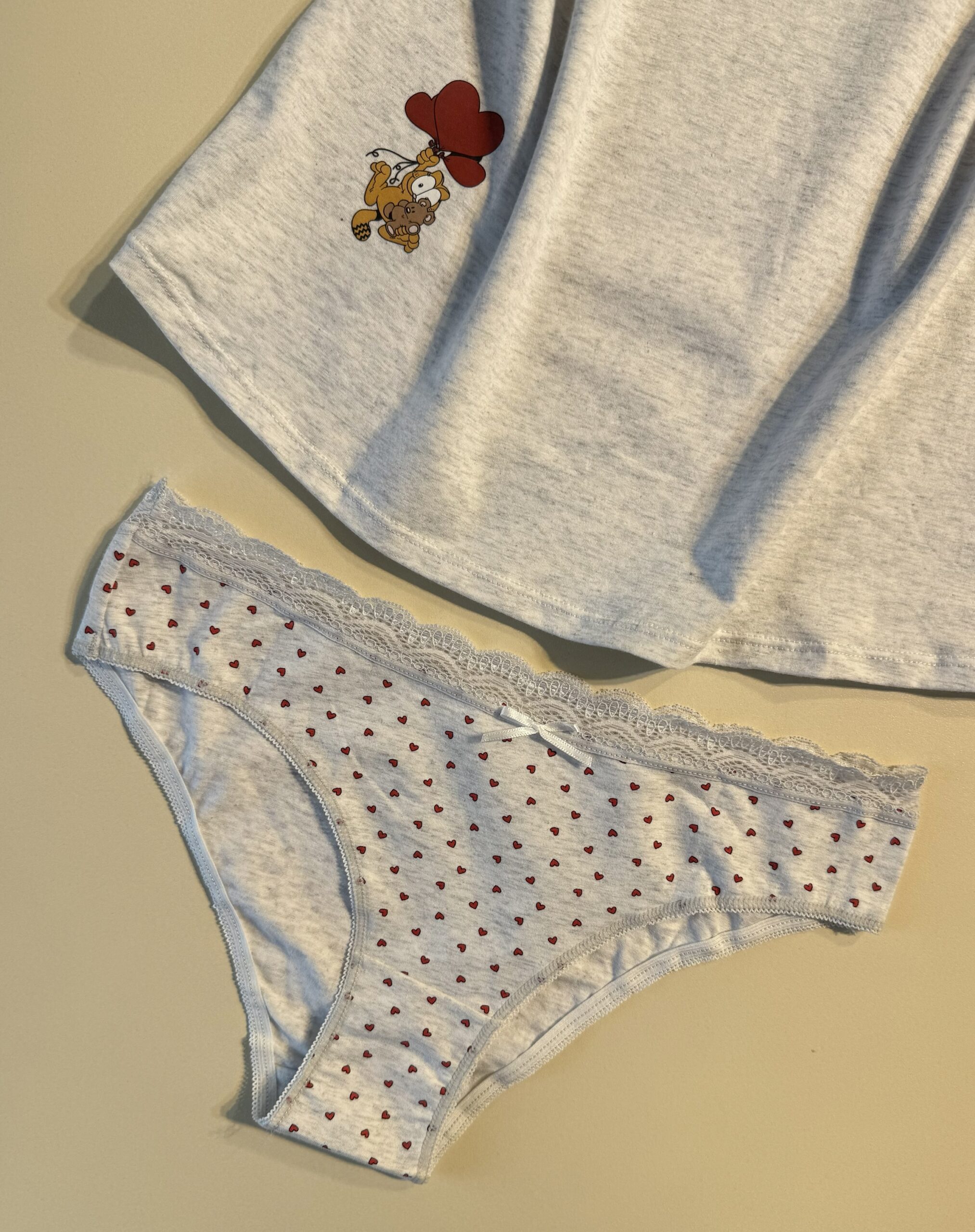 Tricot de peau + bas " Gris clair " – Image 2