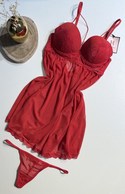 Nuisette - bas  " ROUGE "