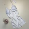 Nuisette en satin " blanc "