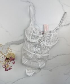 Body en dentelle victorias secret "BLANC "