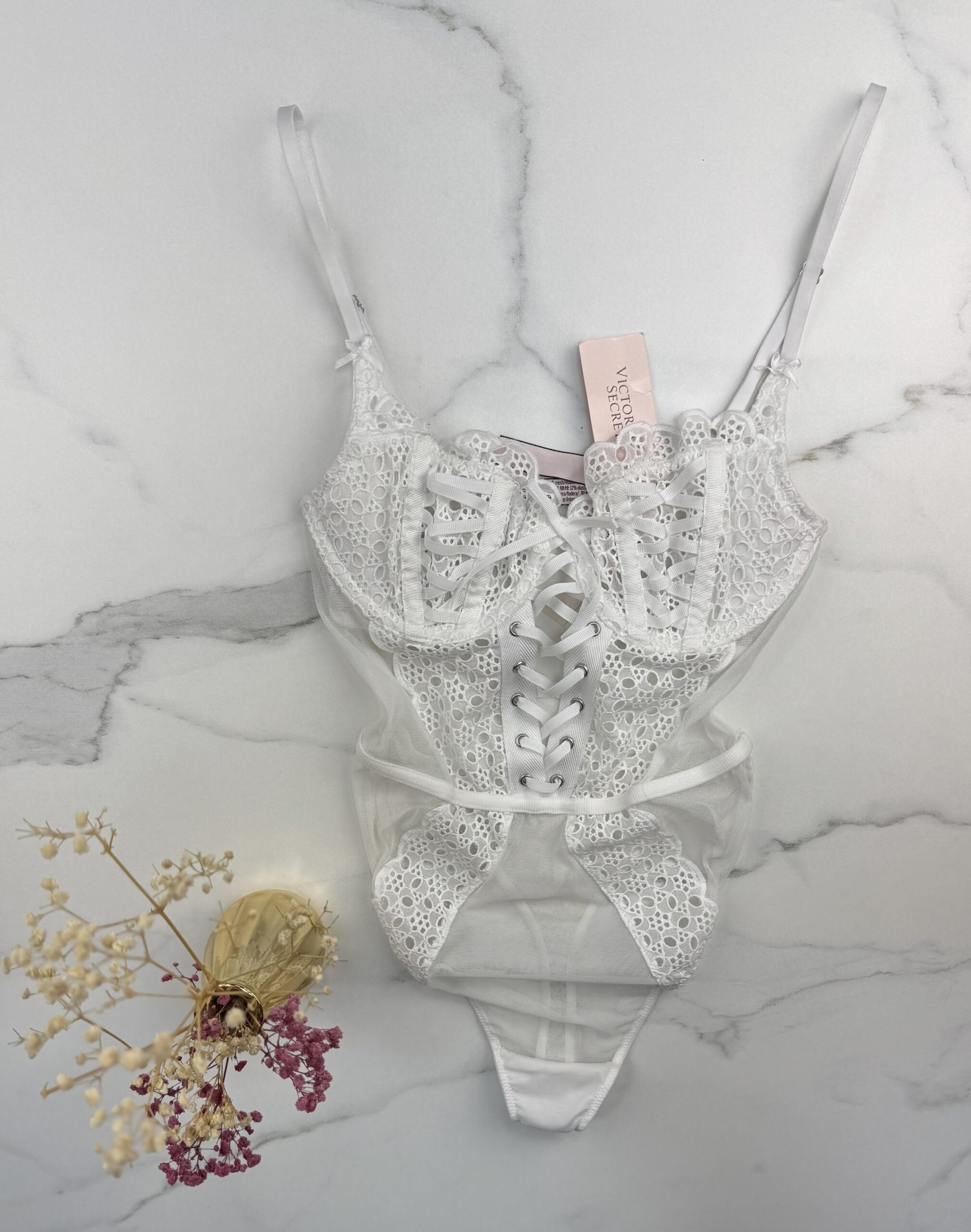 Body en dentelle victorias secret "BLANC " – Image 2