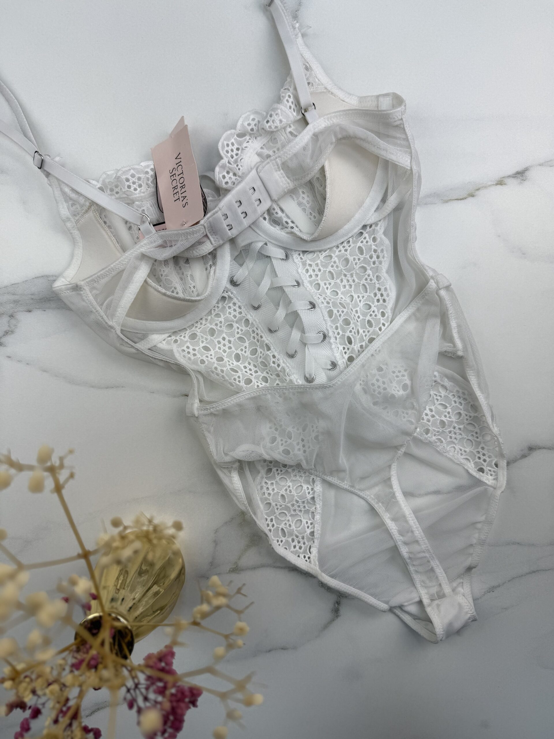 Body en dentelle victorias secret "BLANC " – Image 4
