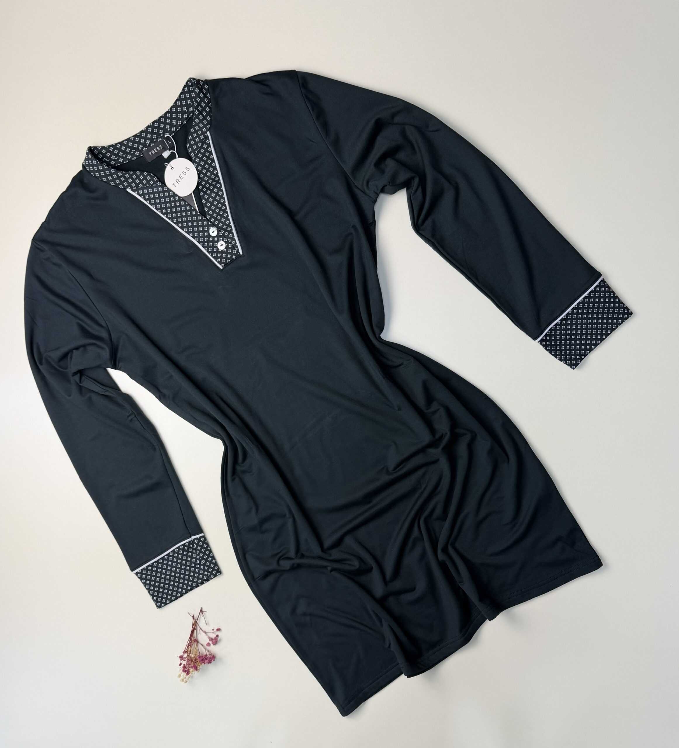 Chemise de nuit " gris foncé "