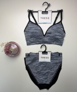 Alternative view of Brassière +2 bas "Noir" Tress