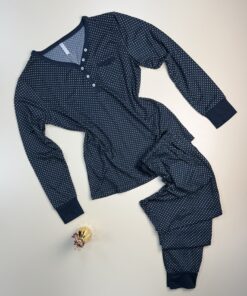 Pyjama haut manche longue " bleu marine "