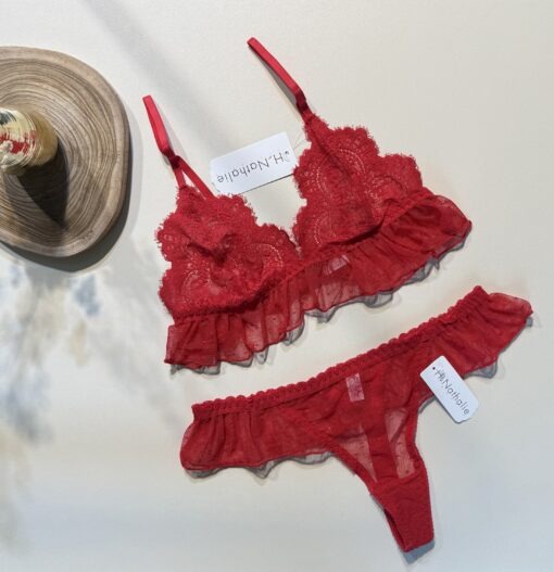 Ensemble 2 pcs " rouge "