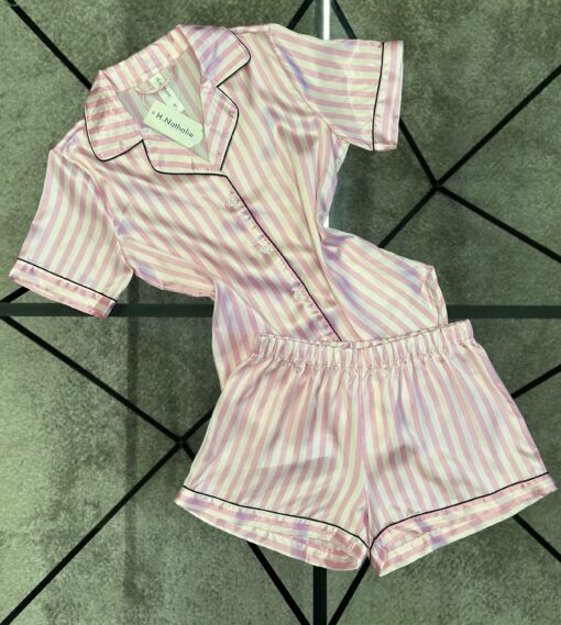 Pyjama-short en satin "Rose"