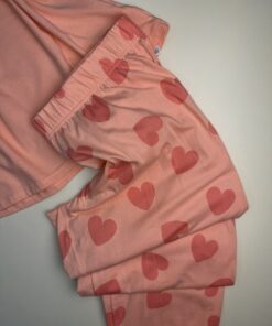 Alternative view of Pyjama haut demi manche " orange  "  coeur