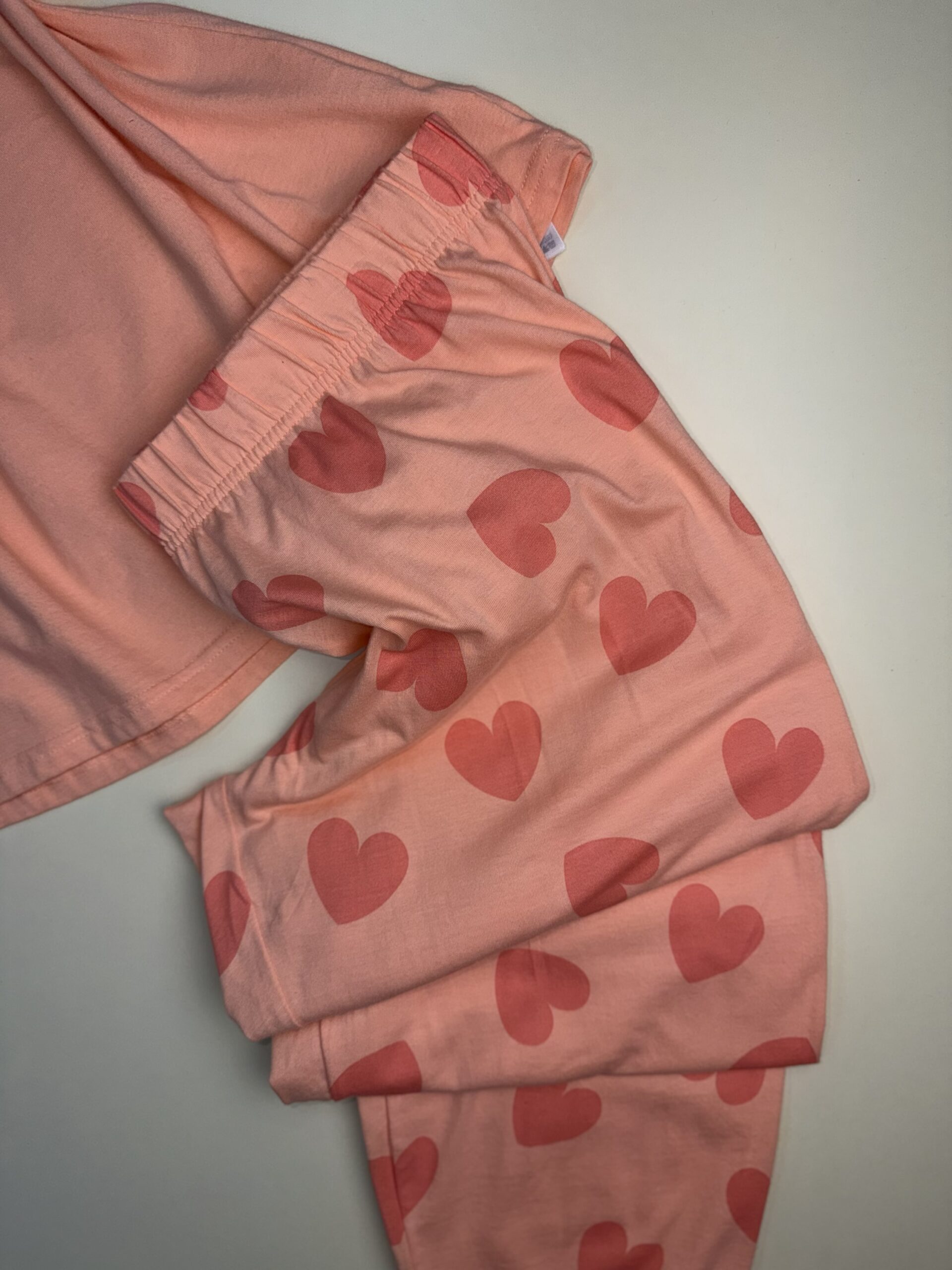 Pyjama haut demi manche " orange " coeur – Image 2