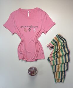 Alternative view of pyjamas demi manche " ROSE "