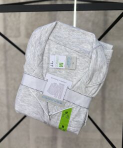 Pyjama boutonnée Primark manche longue – gris unie –