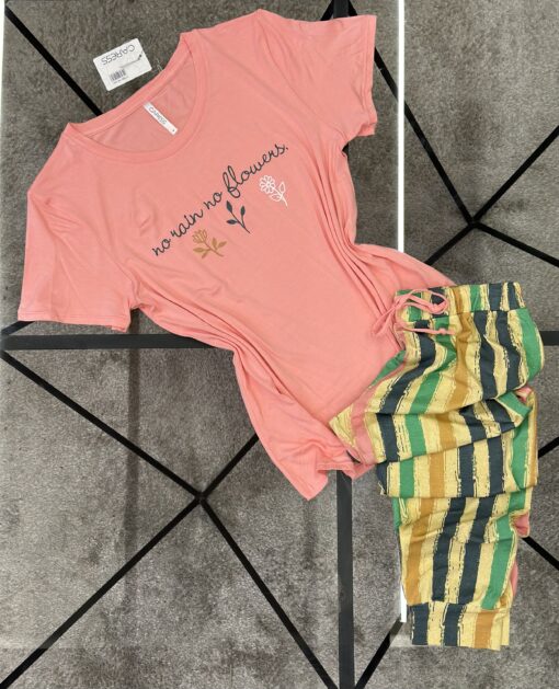 pyjamas demi manche " ROSE "