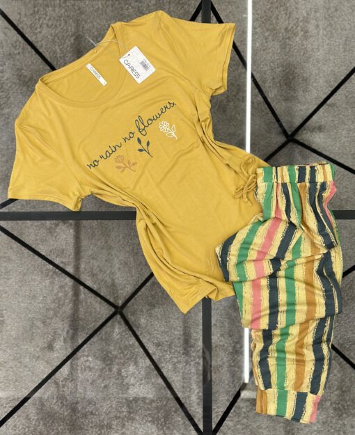 pyjamas demi manche " JAUNE  "
