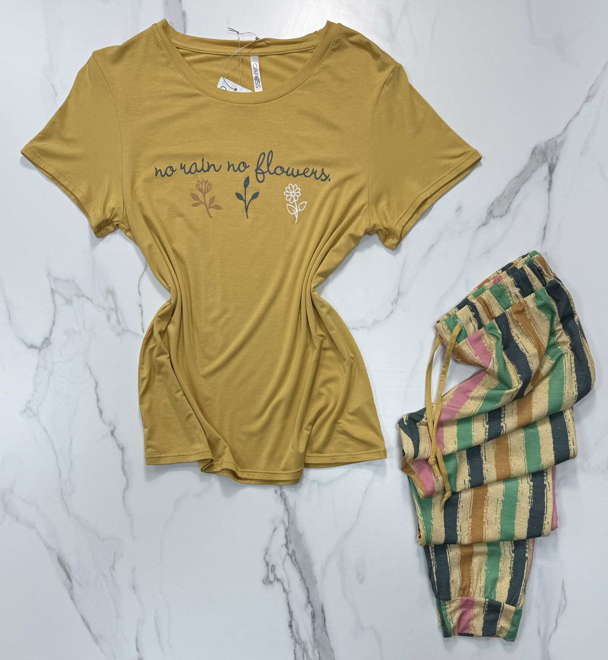 pyjamas demi manche " JAUNE  " – Image 2