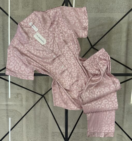 Pyjama boutonné haut demi manche - ROSE FONCÉ -