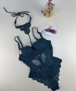 Body push up en dentelle " vert "