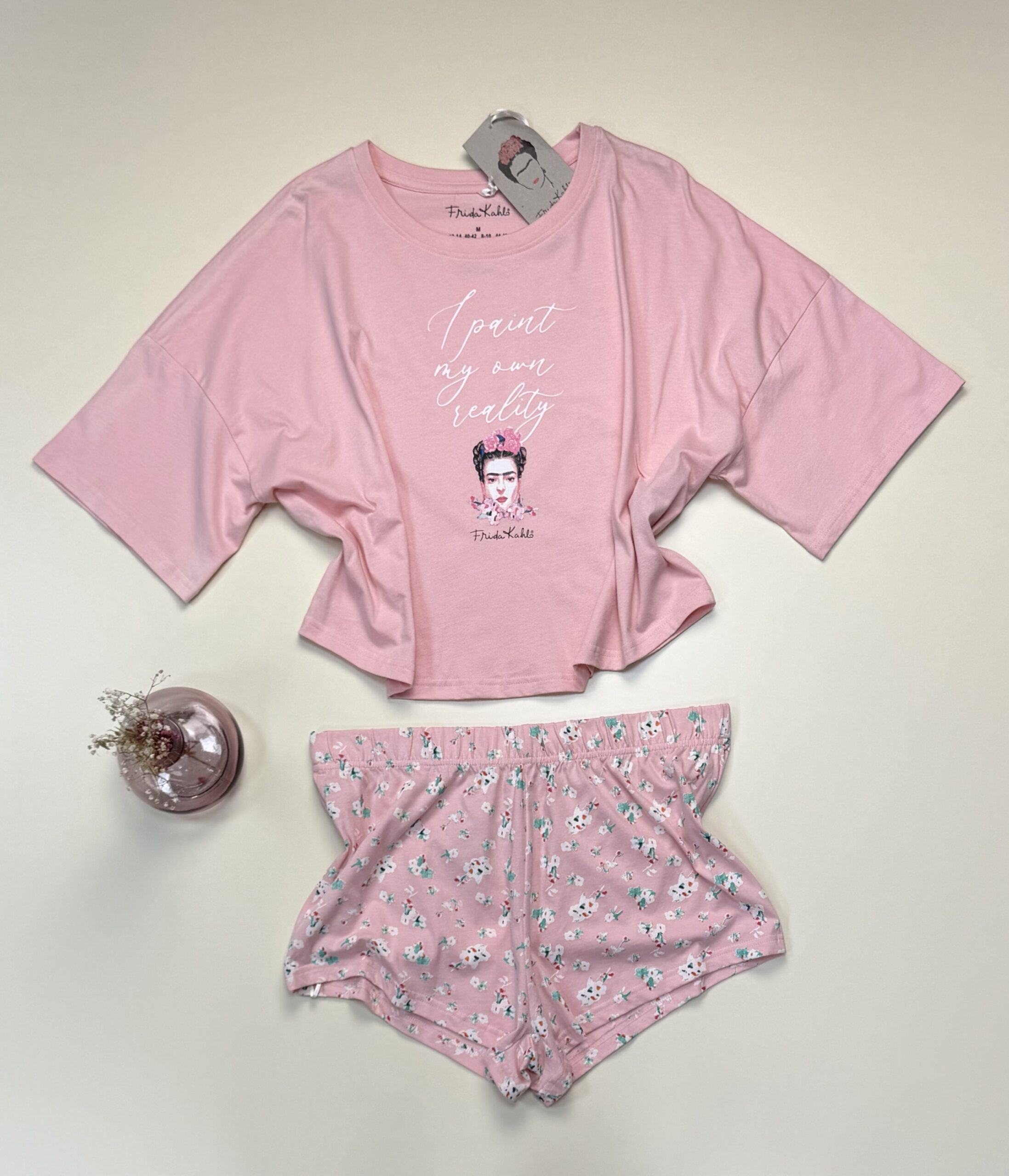 Pyjama short-haut demi manche primark " frida kahli " – Image 2