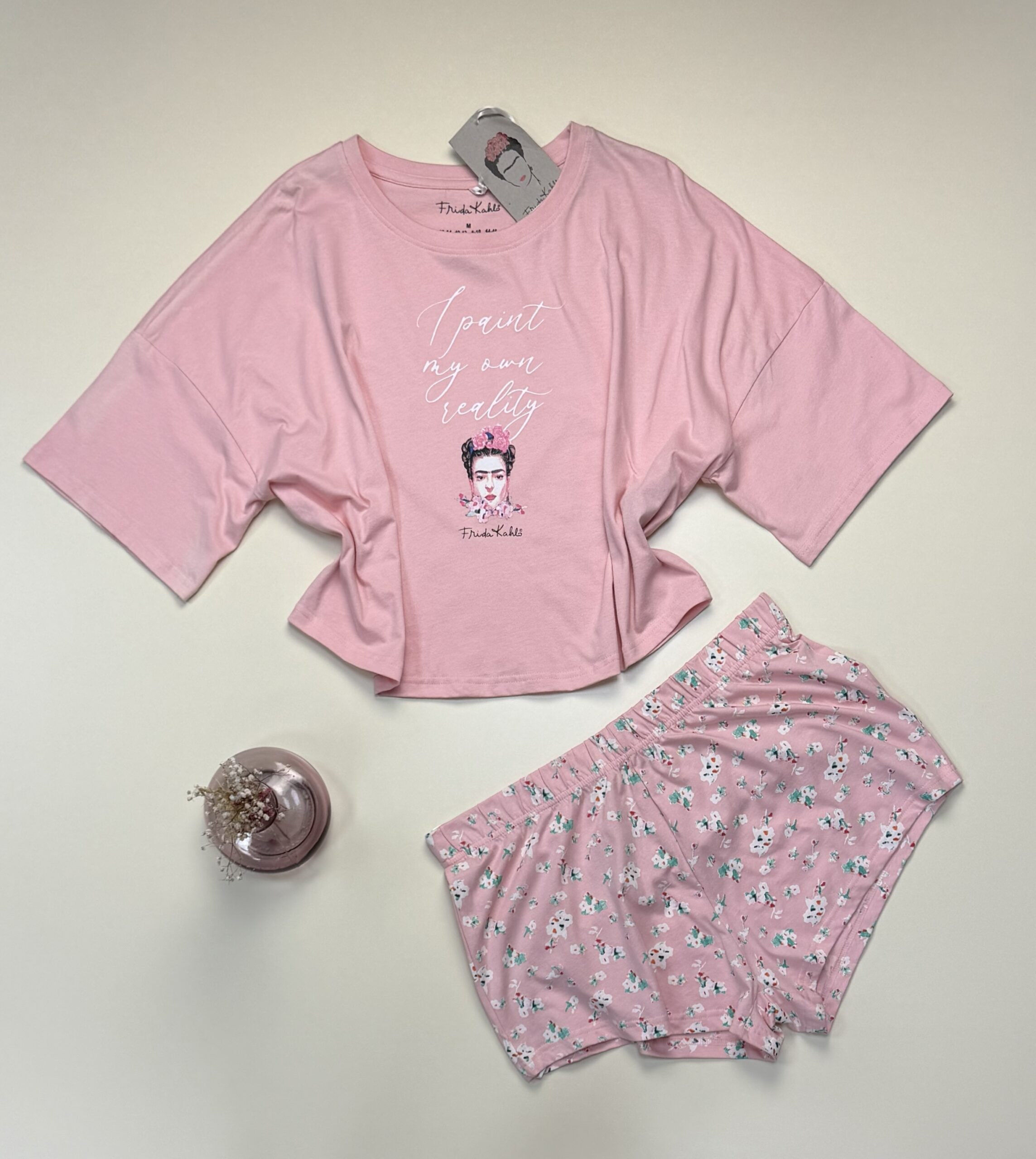 Pyjama short-haut demi manche primark " frida kahli " – Image 3