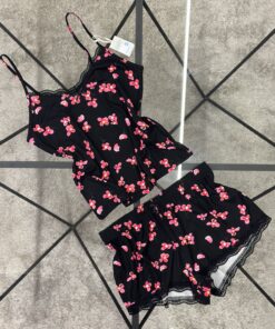Alternative view of Bustier Short "Noir à Fleurs " Primark
