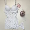 Nuisette - bas strass  - Blanc