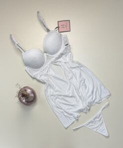 Alternative view of Nuisette - bas strass  - Blanc
