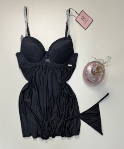 Nuisette - bas strass  - black