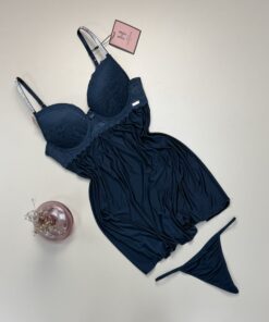 Alternative view of Nuisette - bas strass  - Bleu