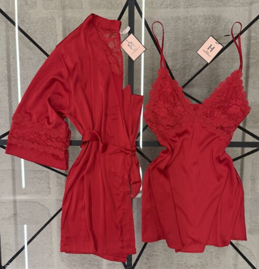 Nuisette Peignoir " Rouge "