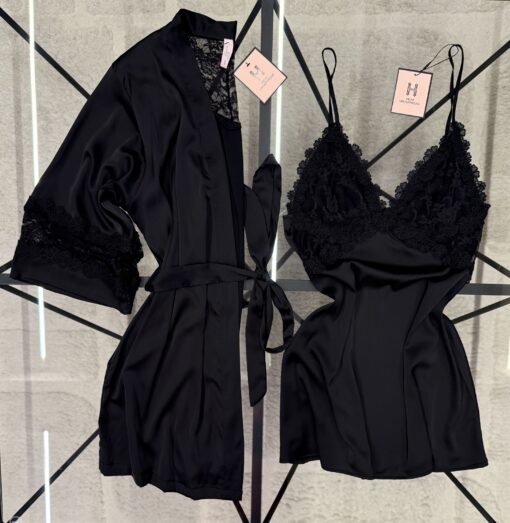Nuisette Peignoir " Noir "