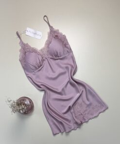 Nuisette en satin " Rose clair "