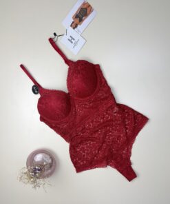 Body en dentelle " Rouge "