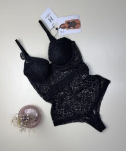 Body en dentelle " Noir "