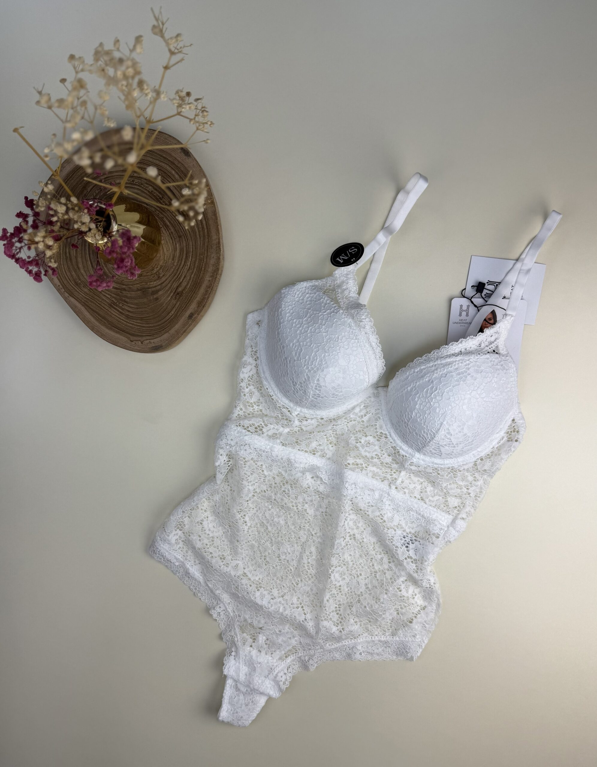 Body en dentelle " Blanc " – Image 2