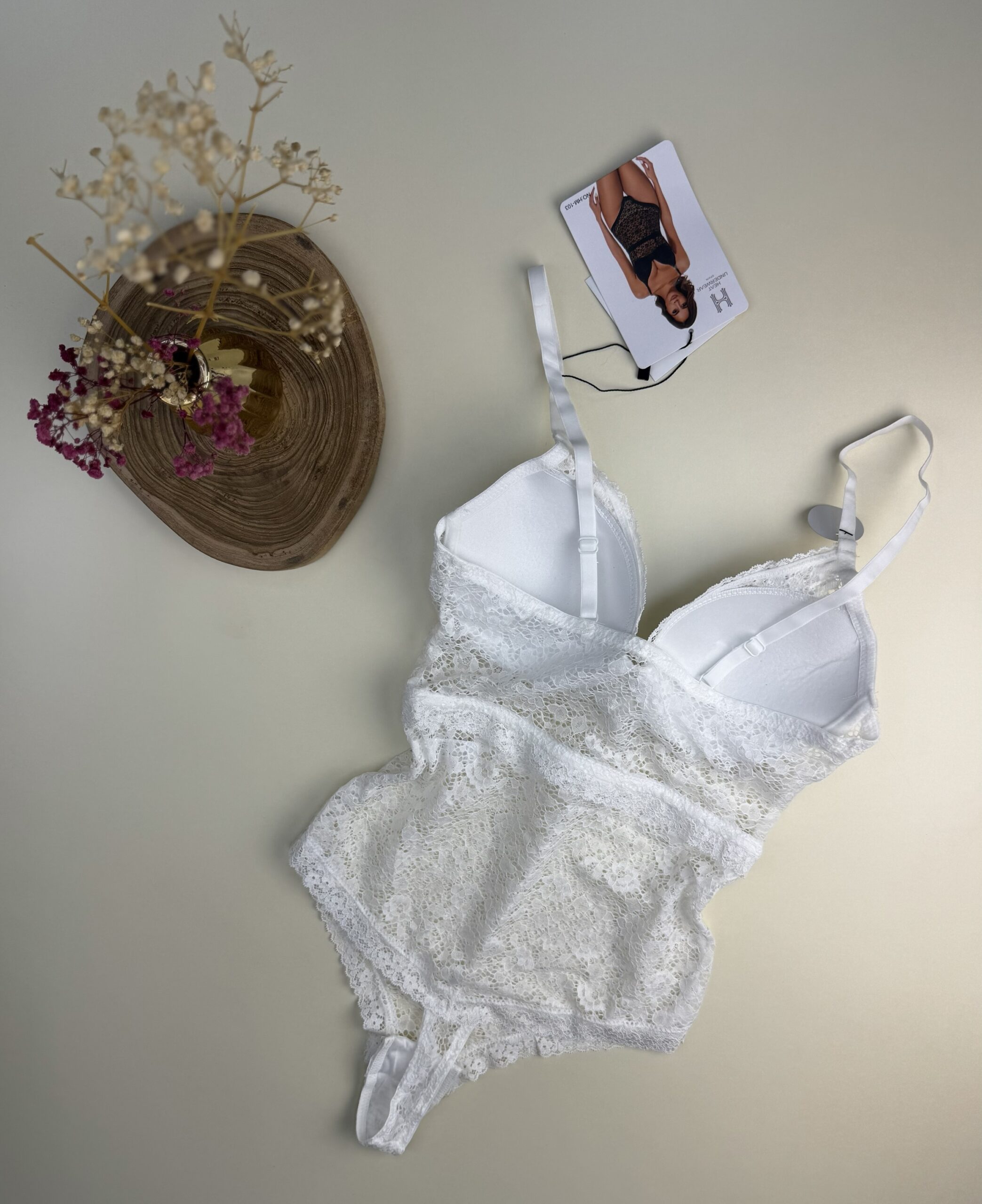 Body en dentelle " Blanc " – Image 3