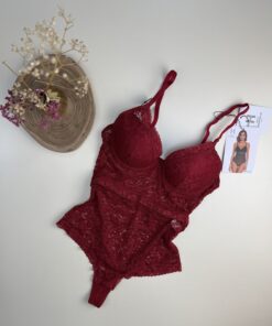 Alternative view of Body en dentelle " Rouge "