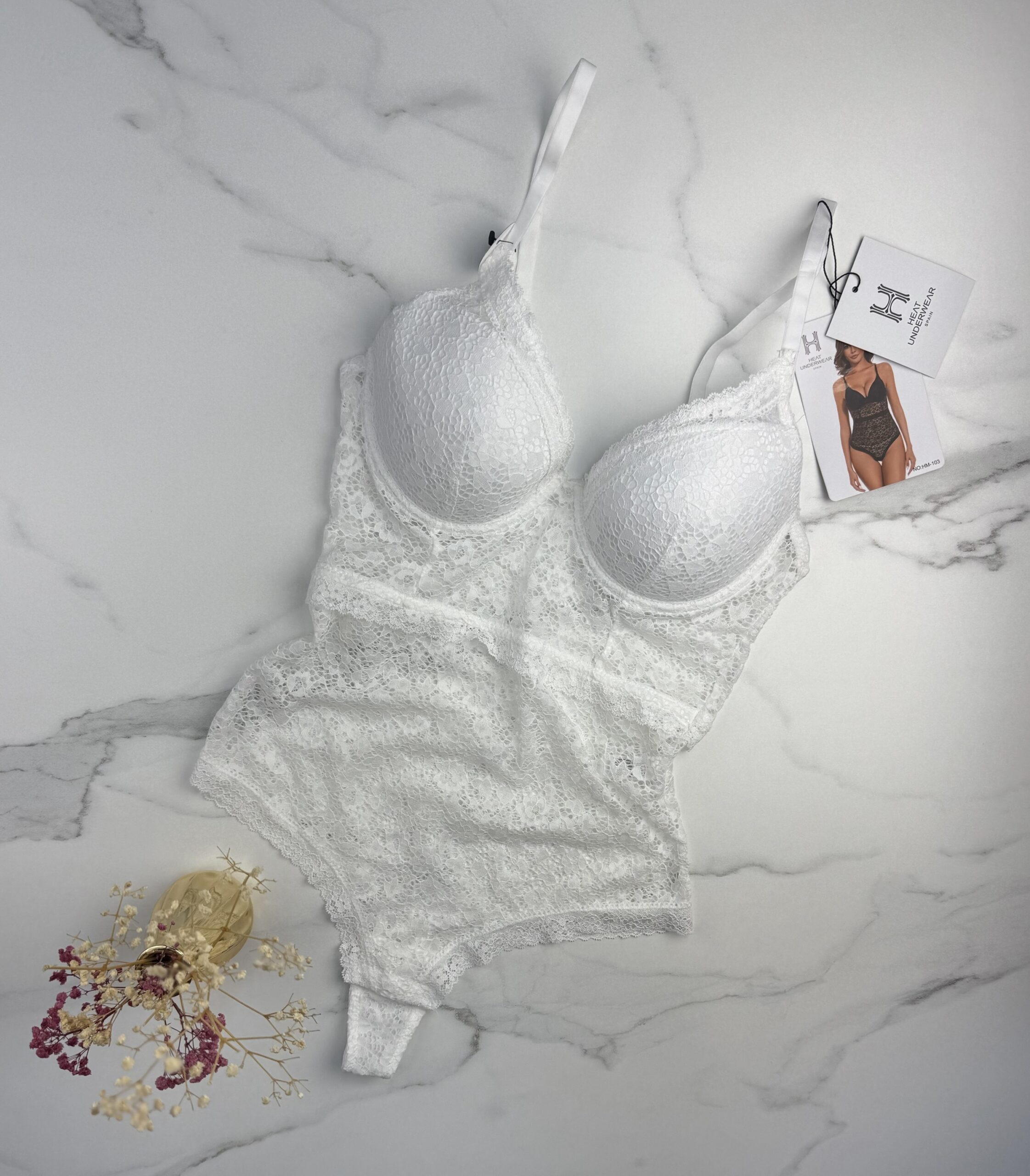 Body en dentelle " Blanc "