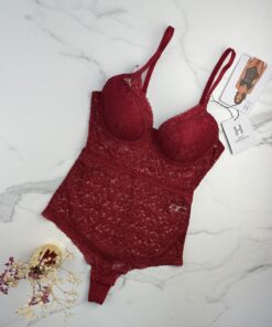 Body en dentelle " Rouge "