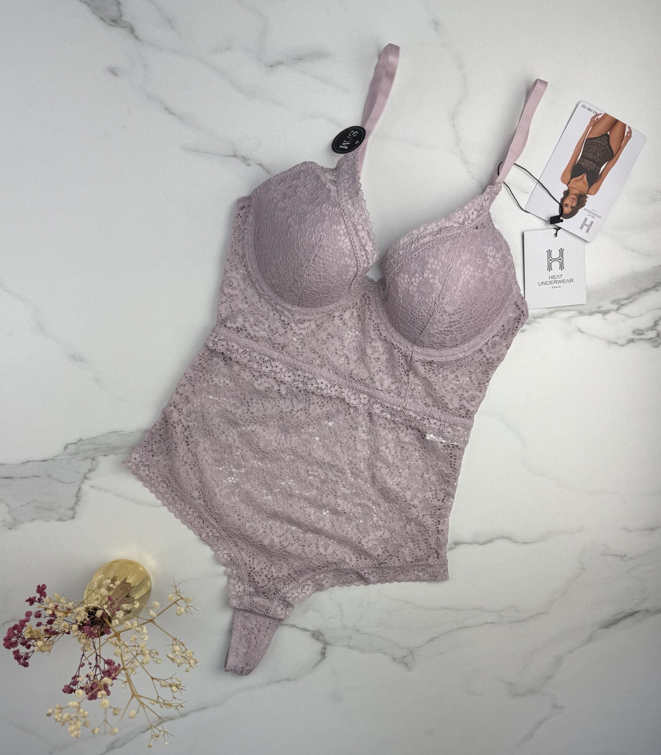 Body en dentelle " Rose"